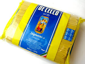 ★ディチェコ （DE CECCO） No.11 スパゲッティーニ 1.6mm 3kg 【イタリア直輸入】