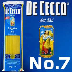 ディチェコ （DE CECCO） No.7 リングイネ 500g 【イタリア直輸入】