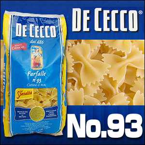ディチェコ（DE CECCO） No.93　ファルファッレ 【イタリア直輸入】