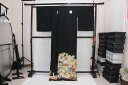訳あり実店舗キャリー在庫 正絹黒留袖 黒(車×藤×菊×松×梅×ぼたん) 正装 結婚式 着付けの練習 トッカ