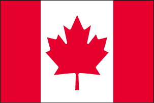 激安　カナダ国旗・メープルリーフフラッグ1480円[70×100cm・綿100％]あす楽対応