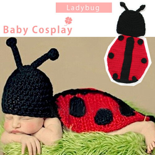 ベビー コスチューム 寝相アート ハロウィン てんとう虫 ladybug 虫 ベビー服 記…...:touhuzi:10187588