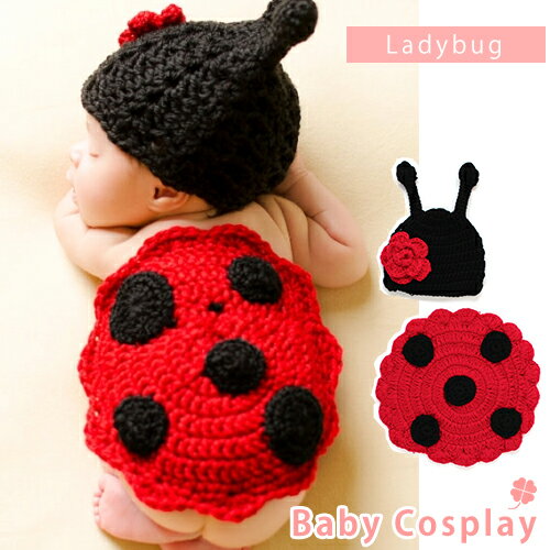 ベビー コスチューム 寝相アート ハロウィン てんとう虫 ladybug 虫 ベビー服 記…...:touhuzi:10187584