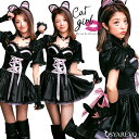 ハロウィン コスプレ 猫 コスチューム ハロウィン仮装 黒猫...
