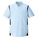Smart Scrub スクラブ 男女兼用 サックス×ネイビー 971-41 L KAZEN