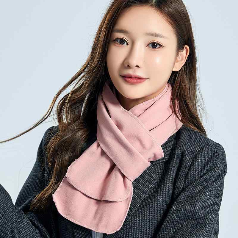 マフラー 子供用 無地 あったか ネックウォーマー 男女兼用 秋冬 ベージュ ピンク グレー ブラック