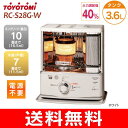 【取寄せ】【送料無料】トヨトミ(TOYOTOMI) 石油ストーブ 小型(ポータブル) ダブルクリーン 7畳用(10畳) 3.6リットル ホワイト【RCP】 RC-S28G-W