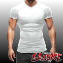 【正規販売店】加圧シャツ サスケ SASUKE 加圧インナー Vネック 速乾加圧インナー トレーニング