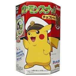 <strong>ポケモン</strong>スナック <strong>チョコ</strong>レート味 23g カルシウム シール1枚 キャラクター コーンパフスナック お菓子 東ハト