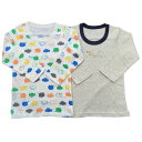 【ベビーザらス限定】2P長袖スムスシャツ肌着 ゾウ (ライトパステルグレー×100cm) ランキングお取り寄せ