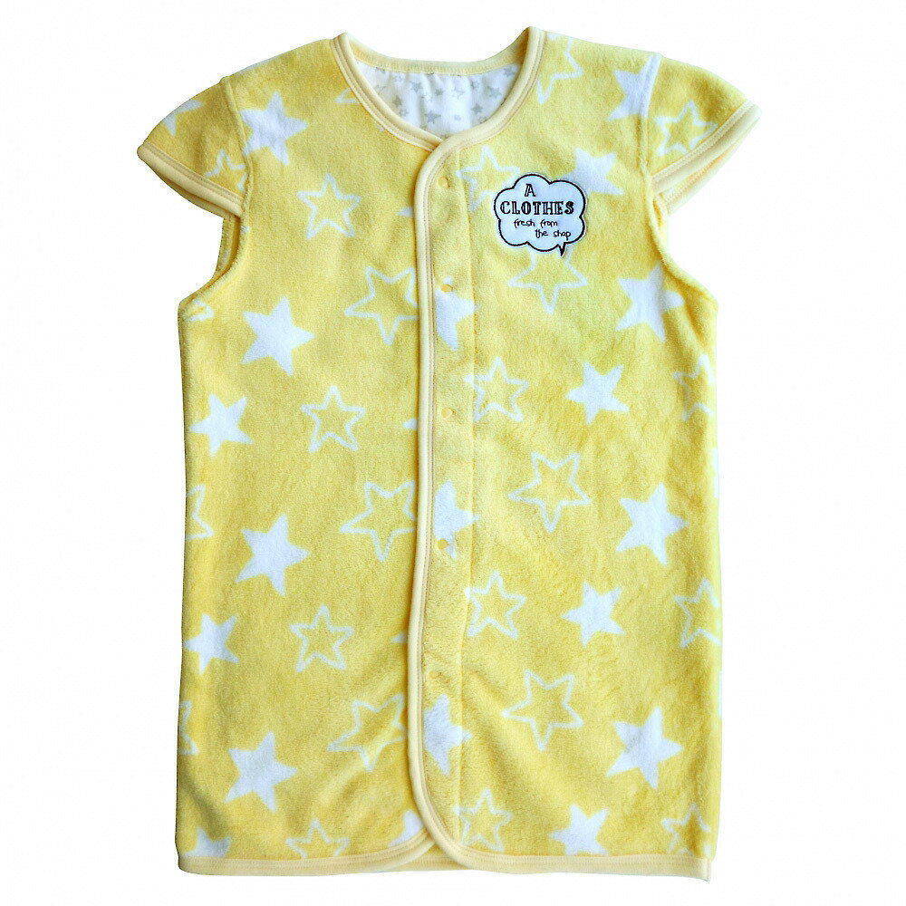ベビーザらス限定 フリース前開きスリーパー 星柄 クリーム【送料無料】 ランキングお取り寄せ