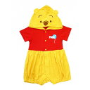 ディズニー 着ぐるみロンパース プーさん なりきり 半袖(イエロー×80cm)