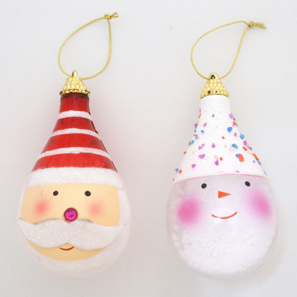 【クリスマス】トイザらス チアー! サンタ&スノーマンフェイス 2個