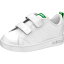 adidas アディダス VALCLEAN2 CMF IMF(ランニングホワイト/グリーン)(ランニングホワイト×13.0cm)