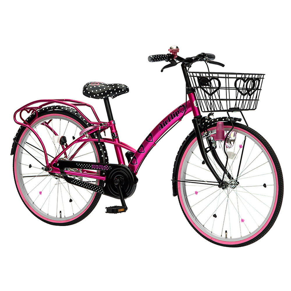 22インチ 子供用自転車 エアフリップ（ブラック/ピンク）【女の子向け】【送料無料】...:toysrus:10497674