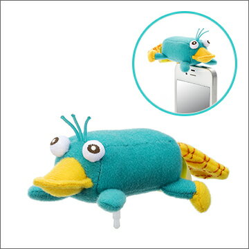 【フィニアスとファーブ】【メール便可】フィニアスとファーブ キャラデジ イヤフォンジャックマスコット( ペリー)【おもちゃ グッズ ディズニー ぬいぐるみ プレゼント ギフト クリスマス 誕生日 女の子 男の子 かものはしペリー スマホ 携帯】