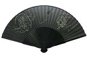 【扇子】【メール便可】和柄扇子 黒染 風神雷神【グッズ お祭...