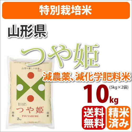 ≪特別栽培米≫山形県産「つや姫」10kg【北海道・沖縄・九州・一部離島は送料別途500円発生】【23年産】【あす楽対応_関東】【あす楽_土曜営業】【一部送料無料】【楽ギフ_のし】数量限定セール開催！なくなり次第終了です！ ≪北海道・九州・沖縄・離島以外送料無料≫該当地域への配送は500円ご負担をお願いします。