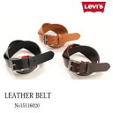 Levi's LEVI'S リーバイス ベルト 牛革 本革 レザーベルト 15116020 ロゴ 調節可能 男女兼用 メンズ プレゼント レディース 小物 グッズ