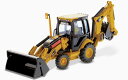Cat 420E バックホー Loader (Pivot) ショベル /ダイキャストマスターズ 建設機械模型 工事車両 1/50 ミニチュア
