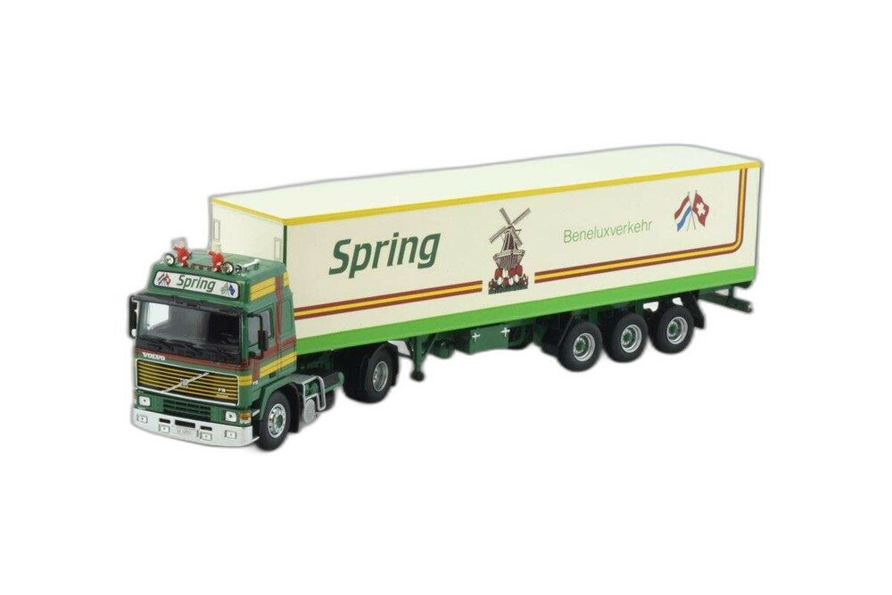 Spring Volvo F16 Globetrotter ボックス/ Tekno 1/50 建設機械模型 ミニカー