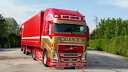 【予約】2017年6-8月以降発売予定Zampieri, Adriano Volvo FH04 Globetrotter XL with カーテンサイダー セミトレーラー Teknoテクノ 建設機械模型 工事車両 1/50 ミニチュア