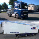 【予約】2017年8-10月以降発売予定LIMI Trans Daf XF euro6 spacecab 4x2 リーファー セミトレーラー Teknoテクノ 建設機械模型 工事車両 1/50 ミニチュア