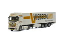 Visbeen Mercedesメルセデスベンツアクトロス Giga Space リーファートレーラー Carrier 3軸 トラック /WSI 建設機械模型 工事車両 1/50 ミニチュア