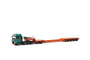 Gruber MAN TGX XXL Scheuerle Intercombiトレーラー /WSI 建設機械模型 工事車両 1/50 ミニチュア