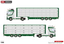 【予約】2017年4-6月以降発売予定Keus & Mollink Volvoボルボ FH4 Globetrotter Live Stock Trailer 3軸トラック /WSI 建設機械模型 工事車両 1/50 ミニチュア