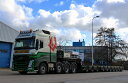 【予約】4-6月以降発売予定Westdijk Volvoボルボ FH4 Globetrotter XL Broshuis SL 100 tonner Trailer 7軸 トレーラー /WSI 建設機械模型 工事車両 1/50 ミニチュア