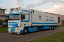 【予約】10-12月以降発売予定E.W. Kok DAF XF 105 Super Space Cab リーファートレーラー Carrier 3軸トラック トラクタヘッド 建設機械模型 工事車両 WSI 1/50 ミニチュア