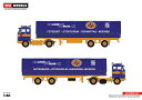 【予約】10-12月以降発売予定ASG Volvoボルボ F88 Classic Curtain Sided Trailerトラック 建設機械模型 工事車両 WSI 1/50 ミニチュア