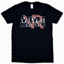 VELVET REVOLVER ヴェルヴェットリヴォルヴァー Logo Overlay Tシャツ