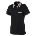 ★即納/あす楽★★特価/在庫処分70%OFF/半額以下セール★【andro】アンドロ 302396 KERRY WOMEN【ブラック】キュリーウーマン【卓球用品】JTTA公認ゲームシャツ/卓球ユニフォーム/卓球/ユニホーム※注意※ヨーロッパレディースサイズです※【RCP】
