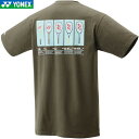 【YONEX】ヨネックス 16559A-191 75TH Tシャツ[カーキ][半袖Tシャツ/シャツ/半袖/半そで/テニス/バドミントン/スポーツ/メンズ/レディース/練習着/部活/クラブ/チームウエア]【RCP】