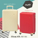 【送料無料】エース(ACE)HaNT/ハント マイン スーツケース 47L 05746 TSAロック ジッパーキャリー 本革パスポートカバー付き(おしゃれ キャリーバッグ キャリーケース 旅行バッグ トラベルグッズ トラベルバッグ 4輪 かわいい ダイヤルロック 海外旅行 1泊 2泊 3泊 3日)