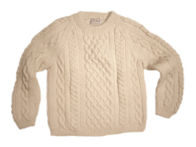 INVERALLANʥСˡ1H crewneck aran sweater ʥ롼ͥå󥻡ˡmade in scotlandnatural