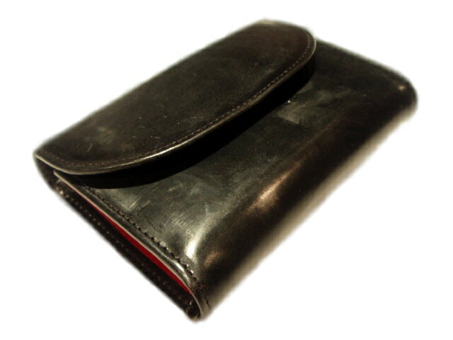 DAINES  HATHAWAYʥǥ󥺥ɥϥˡTRIFOLD WALLET 2-toneʺۡˡbridle leatherblack x red