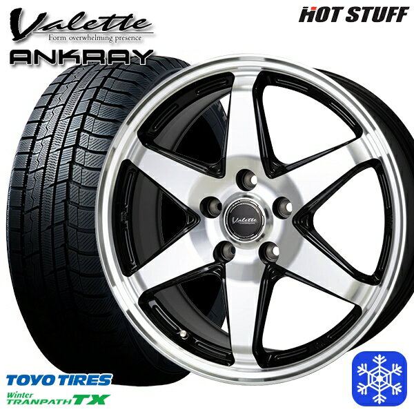 215/60R16 ヤリスクロス ヴェゼル 2022〜2023年製 トーヨー ウィンタートランパス TX HotStuff ヴァレット アンクレイ ブラックポリッシュ 16インチ 6.0J 5H114.3 スタッドレスタイヤホイール4本セット