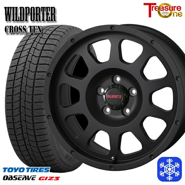 205/50R17 エスクァイア ステップワゴン 2024年製 トーヨー オブザーブ ギズ3 トレジャーワン ワイルドポータークロステン MB 17インチ 7.5J 5H114.3 スタッドレスタイヤホイール4本セット
