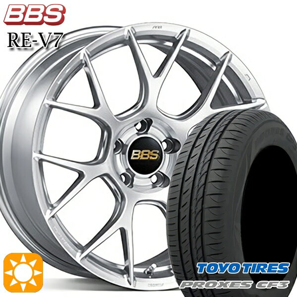 【取付対象】アクセラ アテンザ 215/45R18 93W XL トーヨー プロクセス CF3 BBS RE-V7 ダイヤモンドシルバー（DS） 18インチ 7.5J 5H114.3 サマータイヤホイールセット