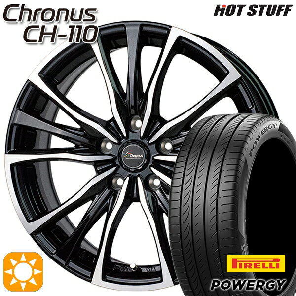 【取付対象】20アルファード 245/40R19 98W XL ピレリ パワジー HotStuff ホットスタッフ クロノス CH-110 19インチ 8.0J 5H114.3 サマータイヤホイールセット