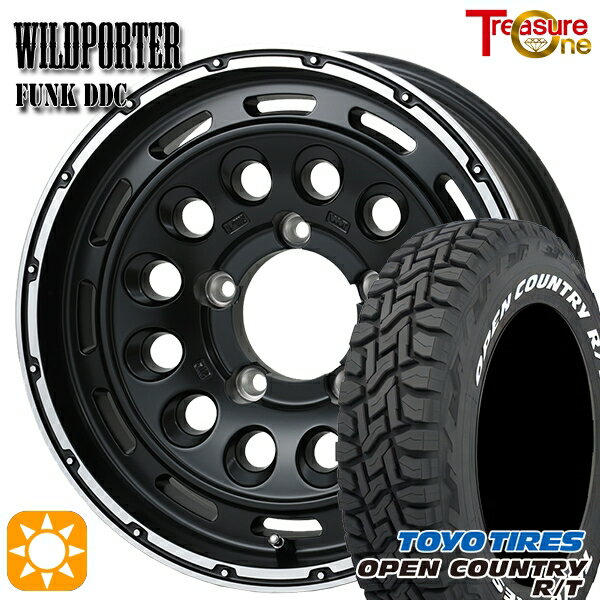 【取付対象】235/70R16 106Q トーヨー オープンカントリー R/T ホワイトレター トレジャーワン ワイルドポーターファンク DDC MB/RP 16インチ 6.0J 5H139.7 サマータイヤホイールセット