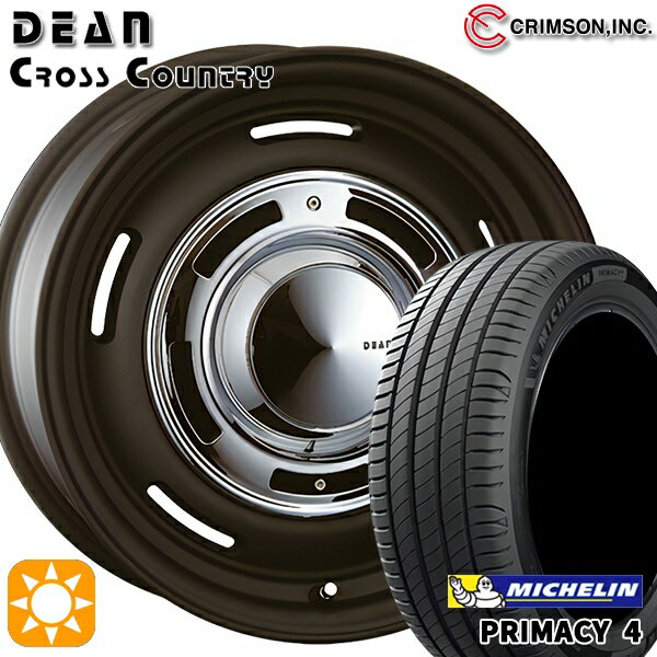 【取付対象】205/60R16 96W XL ミシュラン プライマシー4 クリムソン ディーン クロスカントリー マットブラック 16インチ 6.5J 5H114.3 サマータイヤホイールセット