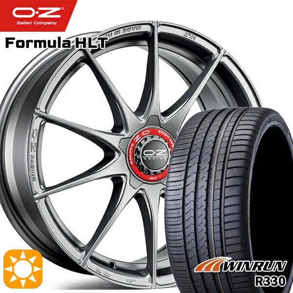 【取付対象】ベンツ Aクラス/CLA 225/45R18 95W XL ウィンラン R330 OZ フォーミュラ HLT グリジオコルサ 18インチ 7.5J 5H112 サマータイヤホイールセット