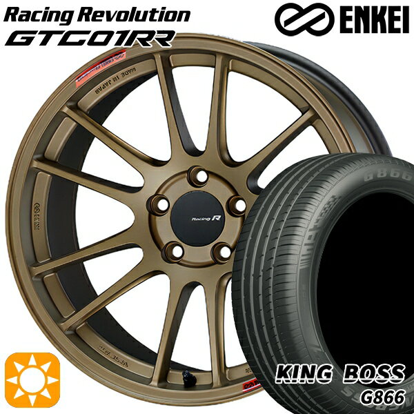 【取付対象】BMW F32/F33/F36 225/45R18 95W XL キングボス G866 ENKEI エンケイ GTC01RR チタニウムゴールド 18インチ 8.5J 5H120 サマータイヤホイールセット