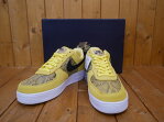 19年モデルNIKE AIR FORCE 1 07 PREMIUM ナイキ エアー フォース1 07 プレミアムスネークスキンイエロー SNAKESKIN YELLOW/BLACK28.0cmBQ4424-700