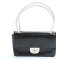 シャネル CHANEL ショルダーバッグ レザー ブラックxアイボリー 送料無料 【トレジャースポット】【中古】