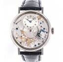 ブレゲ BREGUET トラディション 7037BB119V6 メンズ WG 革ベルト ホワイトゴールド AT 自動巻き 2010年式 裏スケルトン 送料無料 【トレジャースポット】【中古】